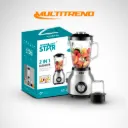 Licuadora Winning Star 300W 2en1 Vaso De Vidrio 1.5L