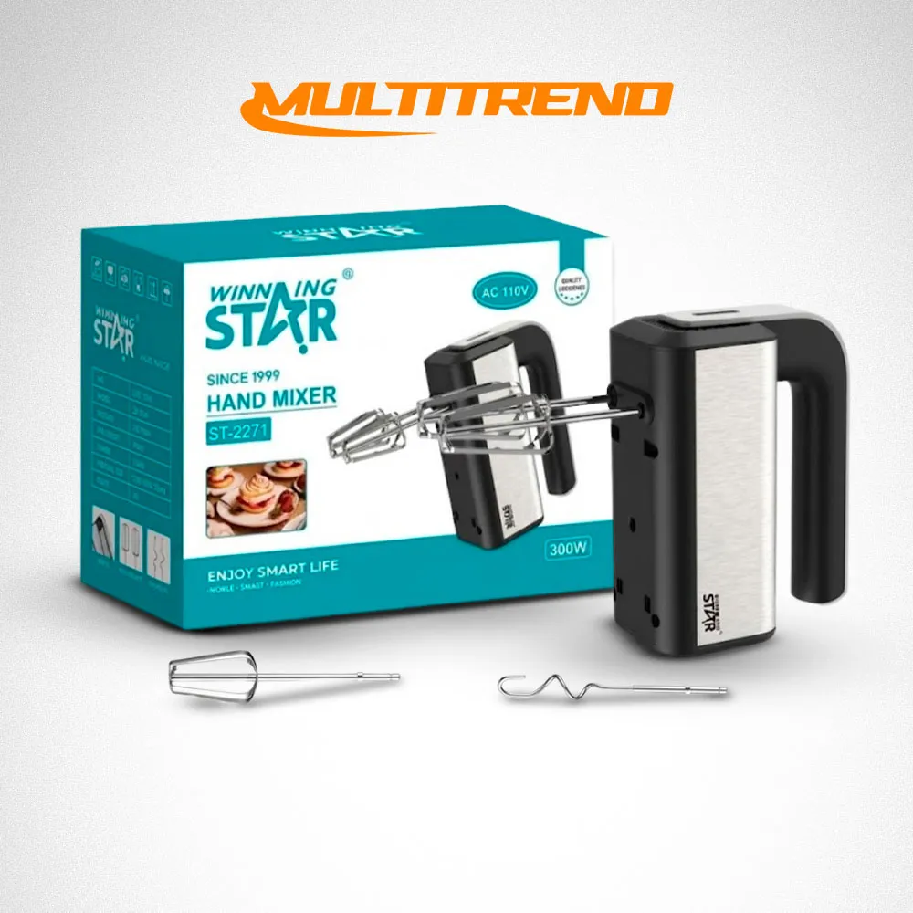 [35-GH2-162] Batidora De Mano Winning Star 5 Velocidades 300w