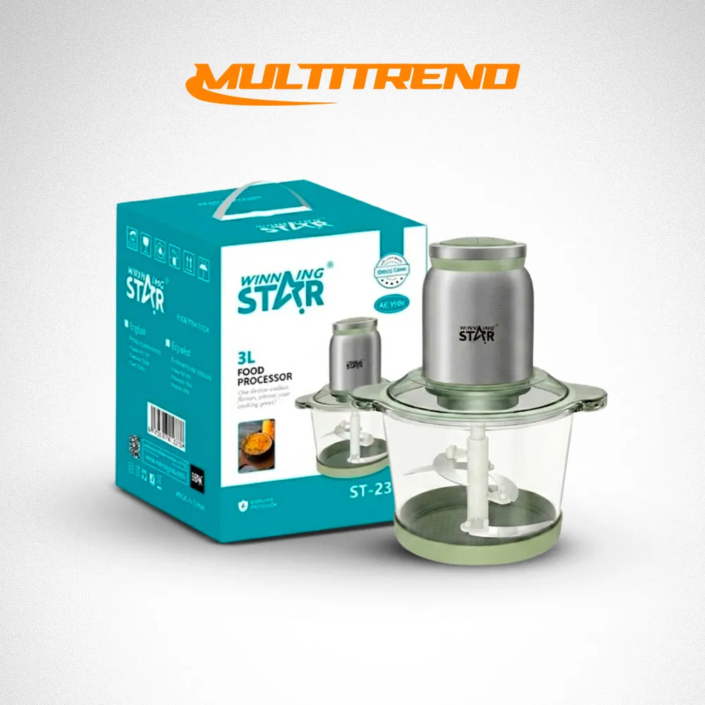[35-GH2-164] Procesador De Alimentos Pica Todo Winning Star 3L 300W