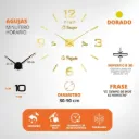 Reloj De Pared Decorativa Minimalista 3D