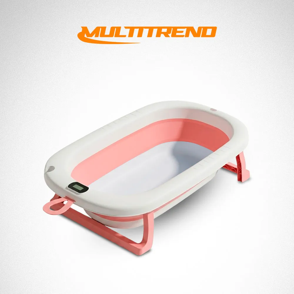 [44-GH2-192-Rosa] Bañera Plegable Con Asiento Cojin Eco (Rosa)