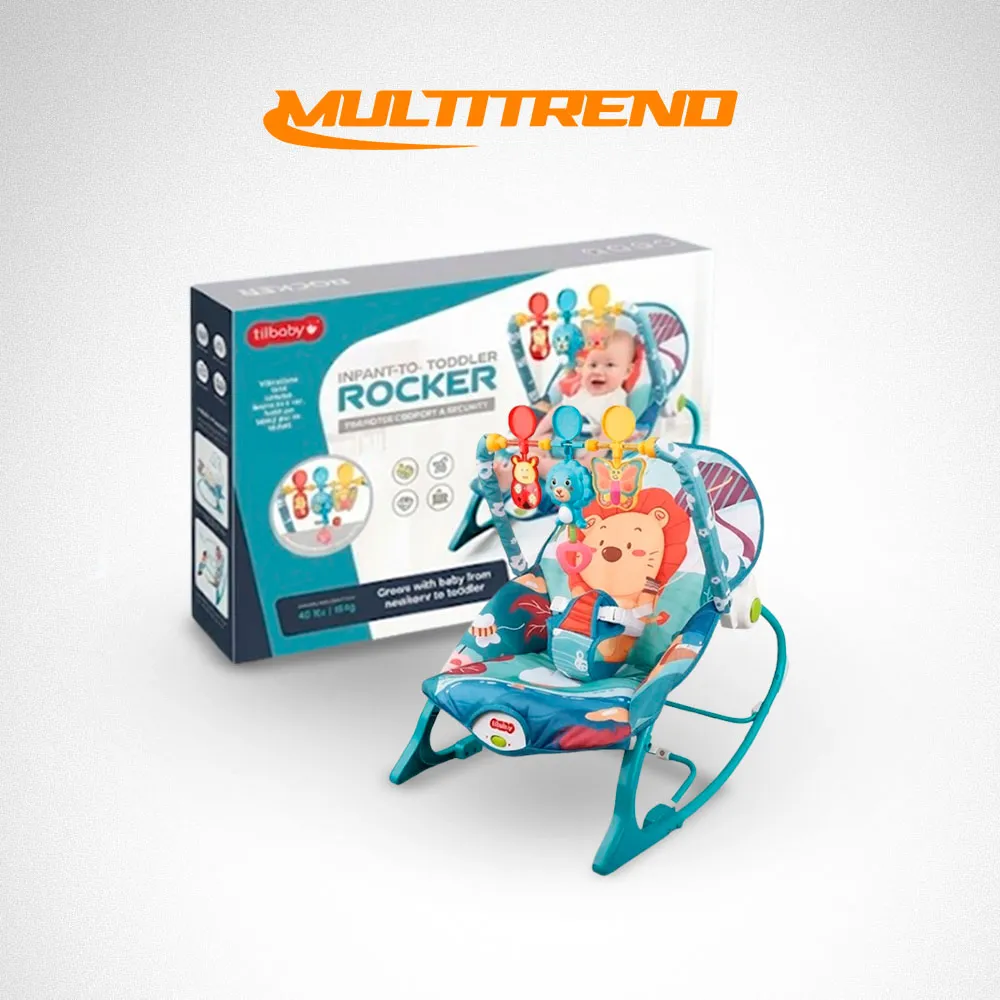 Silla Mecedora Vibradora Musical Para Bebe Rocker