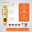Maquina VGR Trimmer V-290 Recargable Dorada