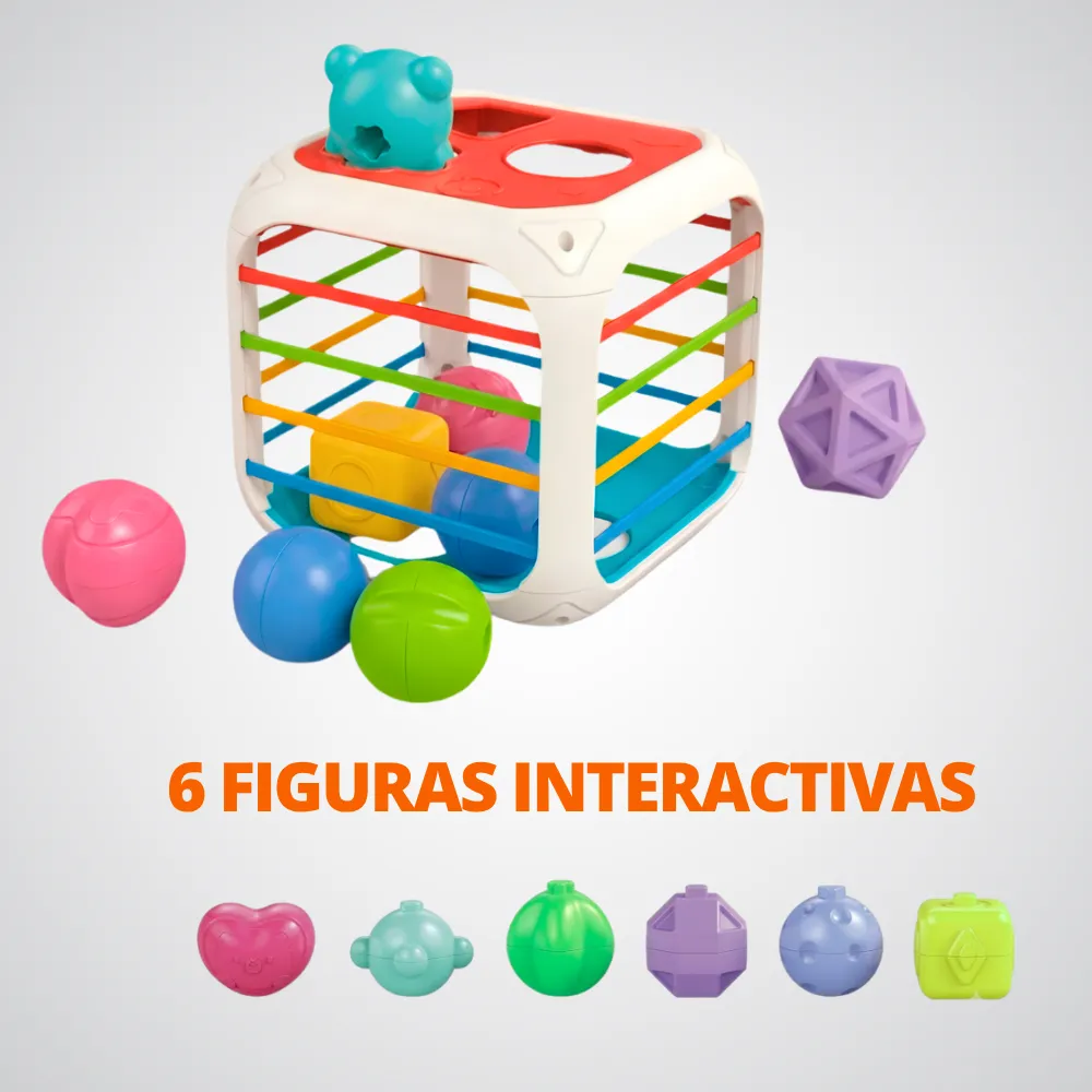[45-GH2-608-99] Cubo Didáctico 2 En 1 Para Bebe Con Figuras Encajables