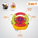 Volante Musical Para Bebe 2 En 1 Con Luces Y Sonidos