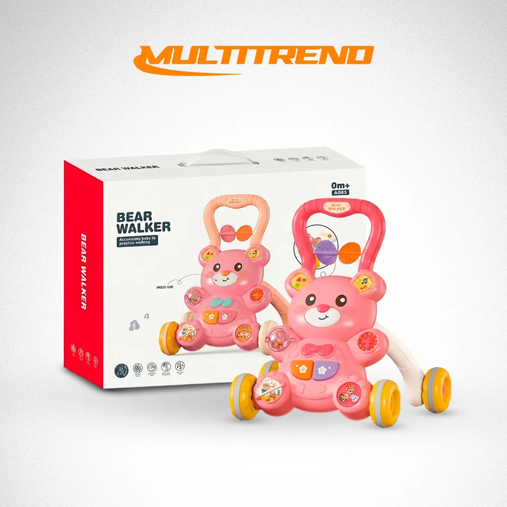 Andadera Musical Para Bebe Tipo Oso Caminador Infantil