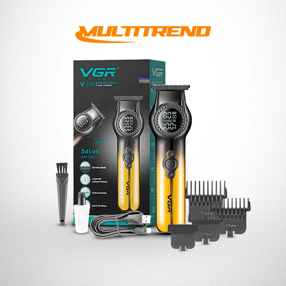 [19-GH2-113B] Maquina VGR Trimmer V-990 Recargable Profesional (Dorado)