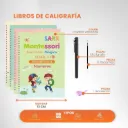 Libros De Caligrafía Montessori X 4 Para Niños Tinta Mágica