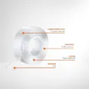 Cinta Adhesiva Nano Tape Gel Doble Faz Transparente Rollo 3m