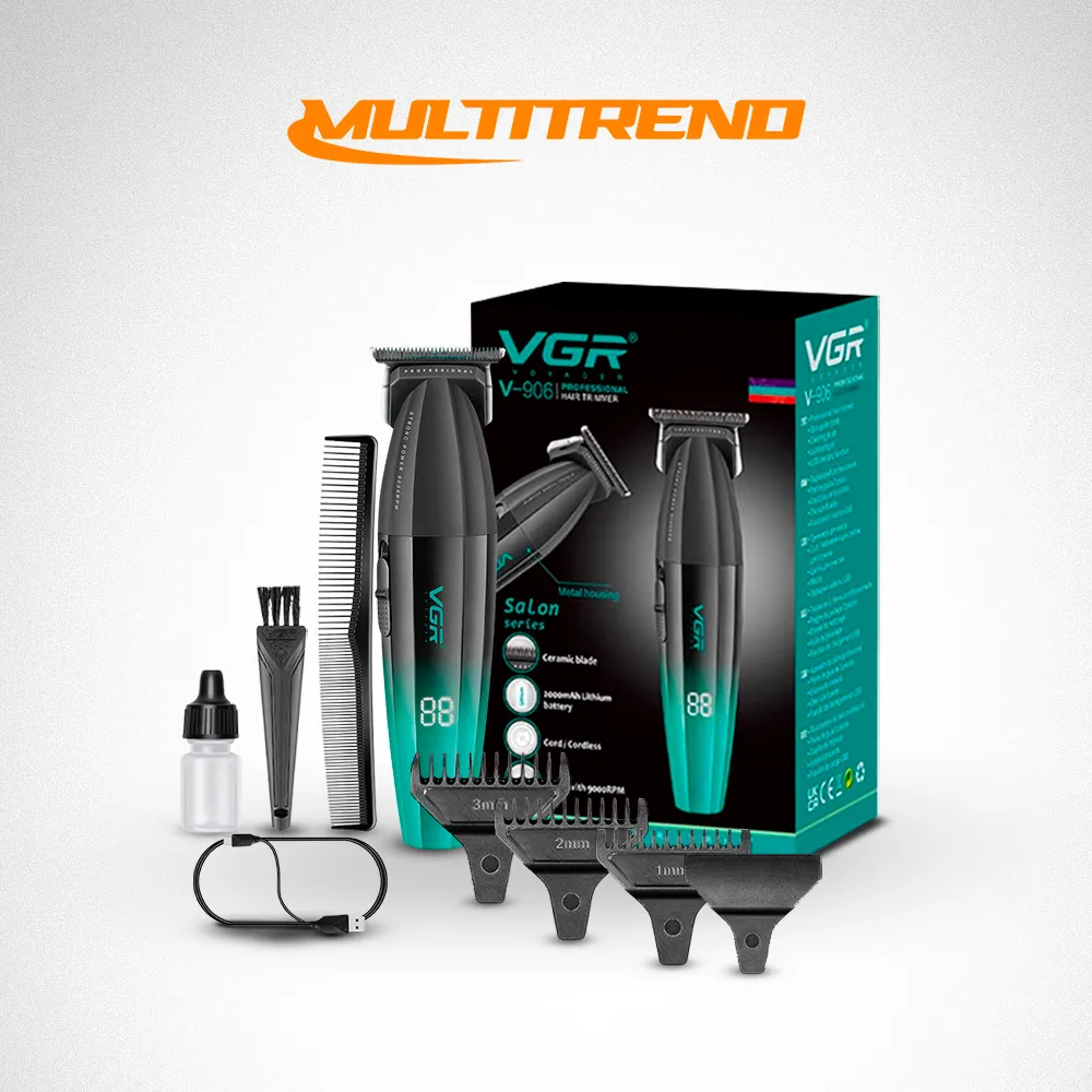 [19-GH2-115] Maquina VGR Trimmer V- Recargable Para Barba Y Contorno