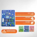 Juego De Geometría  Escolar Con Regla Compas Y Lapices