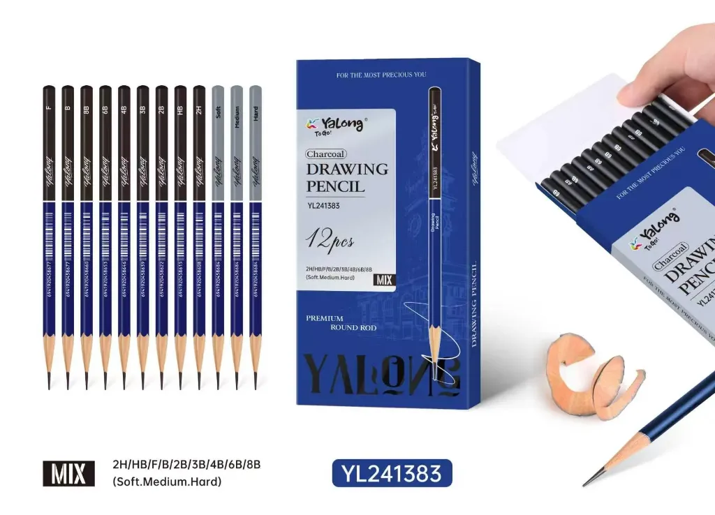 Lápices Artísticos De Dibujo YaLong Grafito Set De 12 Lapices