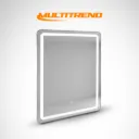 Espejo Cuadrado Con Luz Led 3 Tonos 60x80 Cm