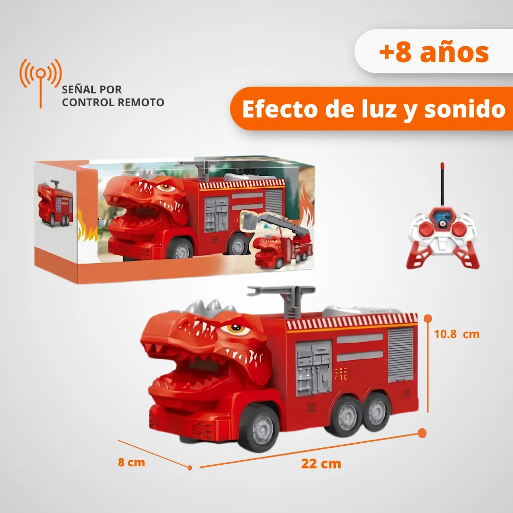 [JGT-GH2-2948774] Juguete Camion Dinosaurio Bombero Con Bateria 2948774
