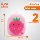 Bolso Peluche Para Niño Fresa 3035158