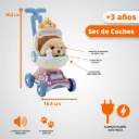 Juguete Peluche Perrito Con Coche 3054442