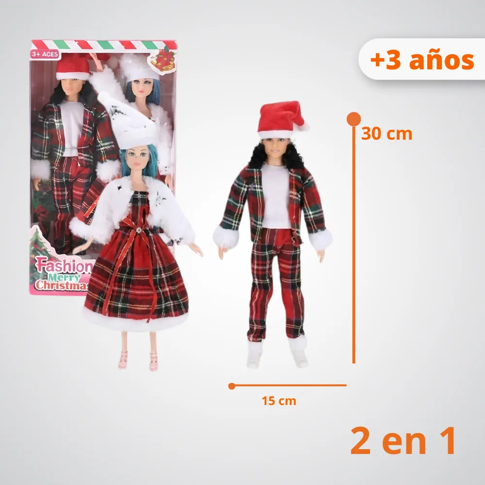 [JGT-GH2-3148470] Juguete Muñeca Navideña 3148470