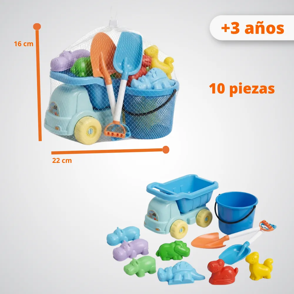 [JGT-GH2-3164039] Juguete Set De Playa Con Carro 3164039