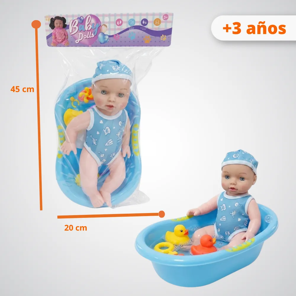[JGT-GH2-3164288] Juguete Muñeca Bebe Con Accesorios 3164288