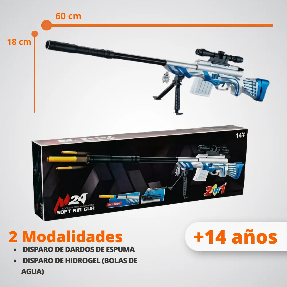 [JGT-GH2-3166750] Juguete Escopeta Lanza Fomi Con Accesorios 3166750
