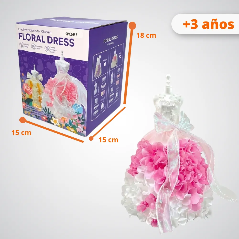 [JGT-GH2-3205683] Juguete Vestido Floral DIY 3205683