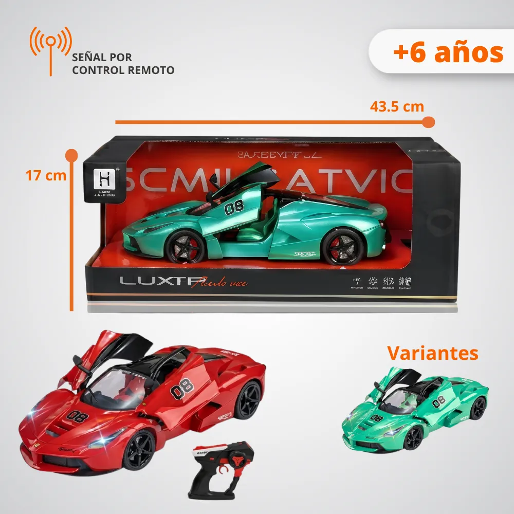 [JGT-GH2-3208211] Juguete Carro Ferrari RC Recargable 3208211