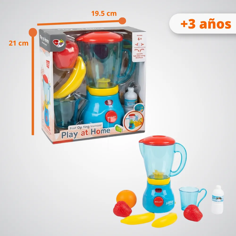 [JGT-GH2-3209560] Juguete Licuadora Plástica Con Accesorios 3209560