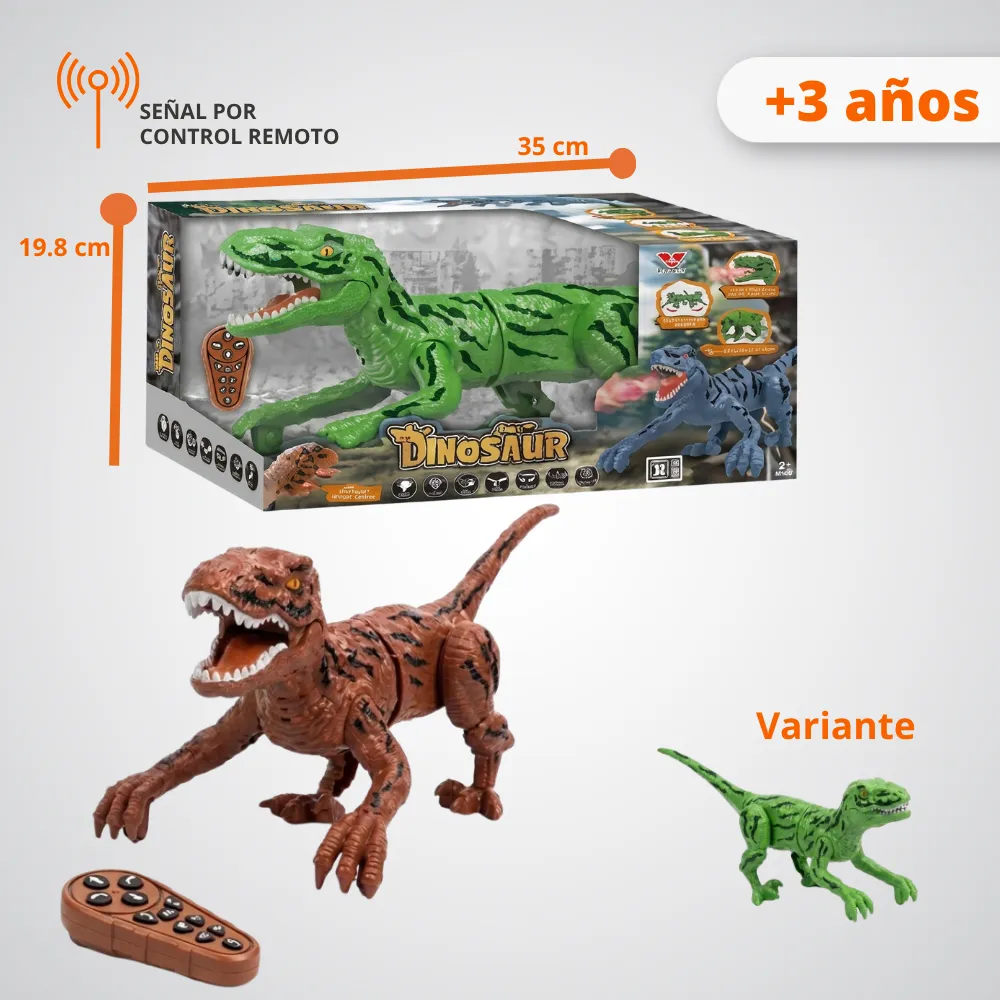 [JGT-GH2-3218456] Juguete Dinosaurio RC Humo Recargable 3218456
