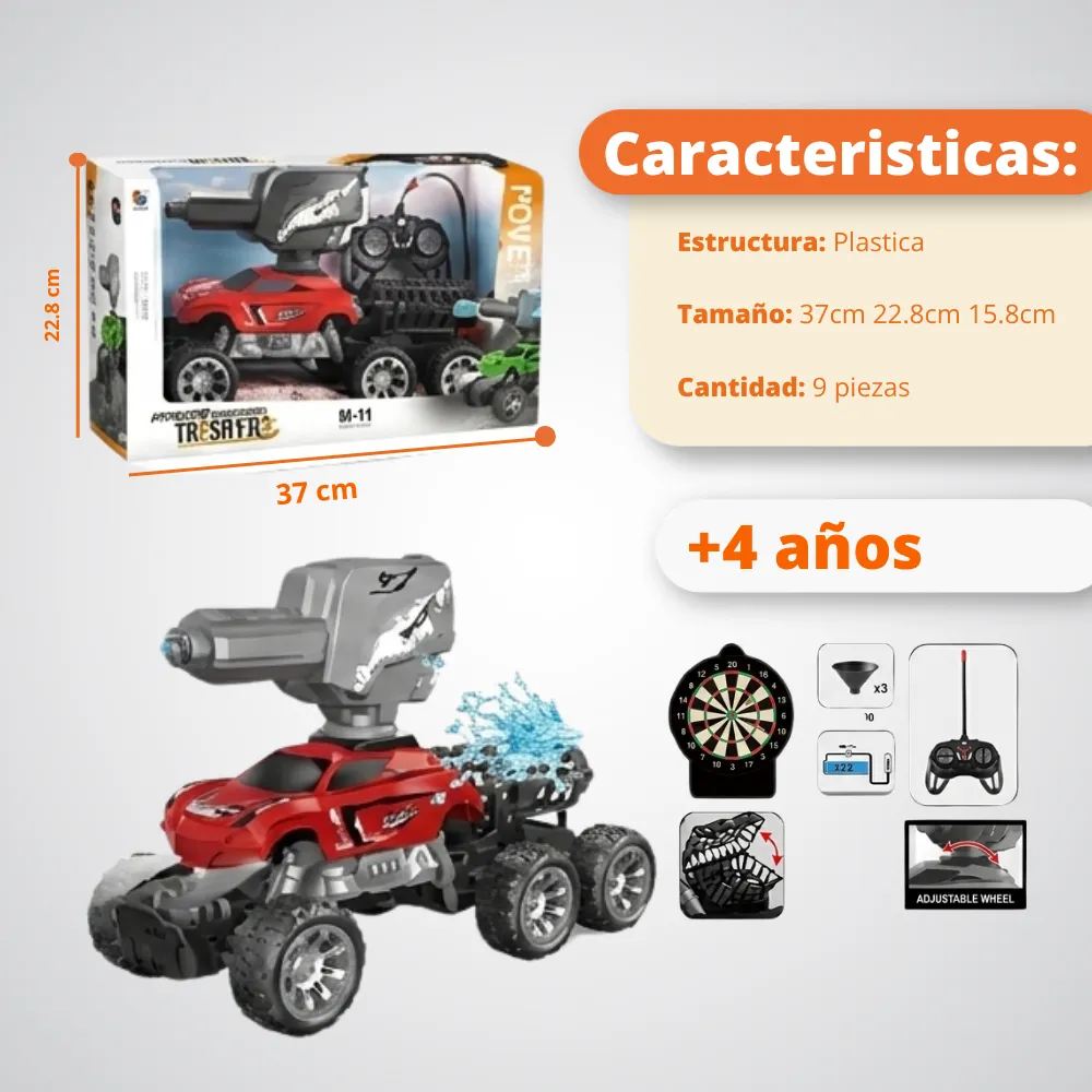 [JGT-GH2-3221351] Juguete Carro RC Humo Y Recargable 3221351