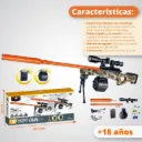 Juguete Sniper Hidrogel Con Accesorios Recargable 3222478