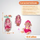 Juguete Muñeca Bebe 14" Plástico Con Sonido Y Accesorios 3222555