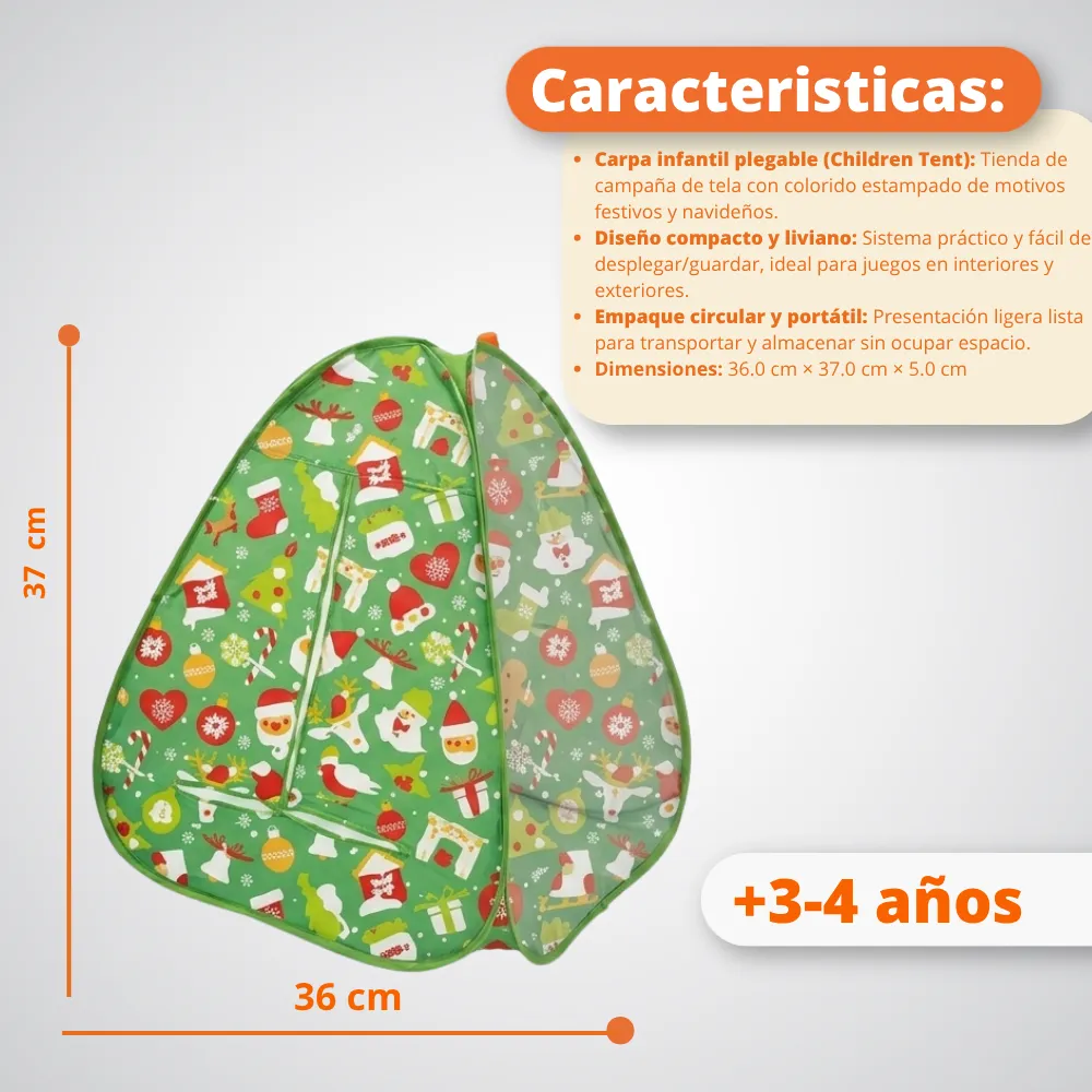 [JGT-GH2-3222960] Carpa Para Niños Diseño Navideño 3222960
