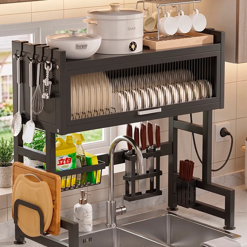 Escurridor Platos Cocina Con Gabinete 65cm X 80cm X 30cm