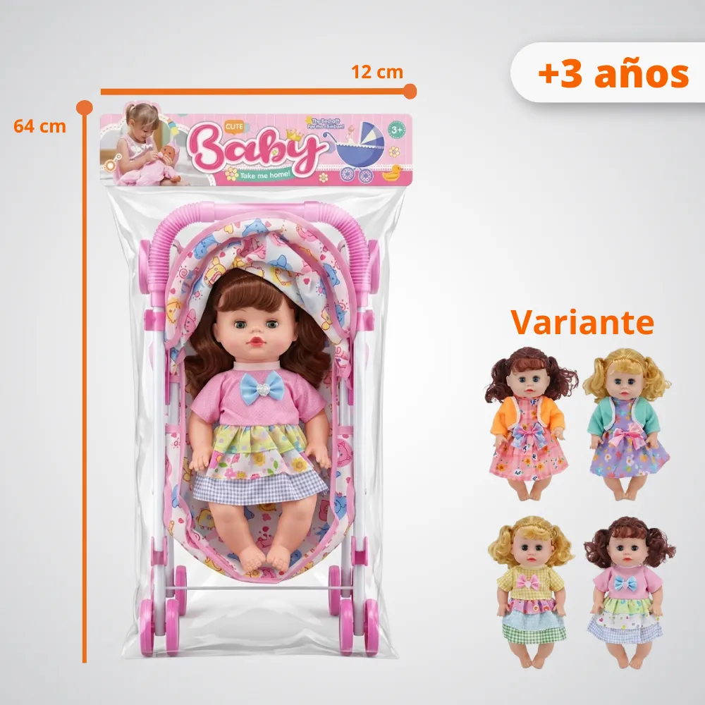 [JGT-GH2-3234184] Juguete Babydoll Coche 3234184