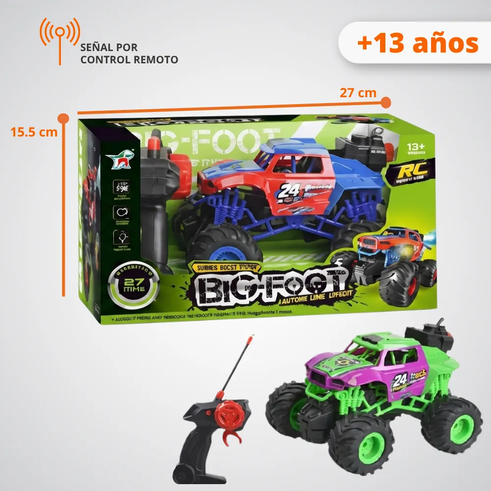 [JGT-GH2-3234403] Juguete Carro RC Con Luces Y Humo Recargable 3234403