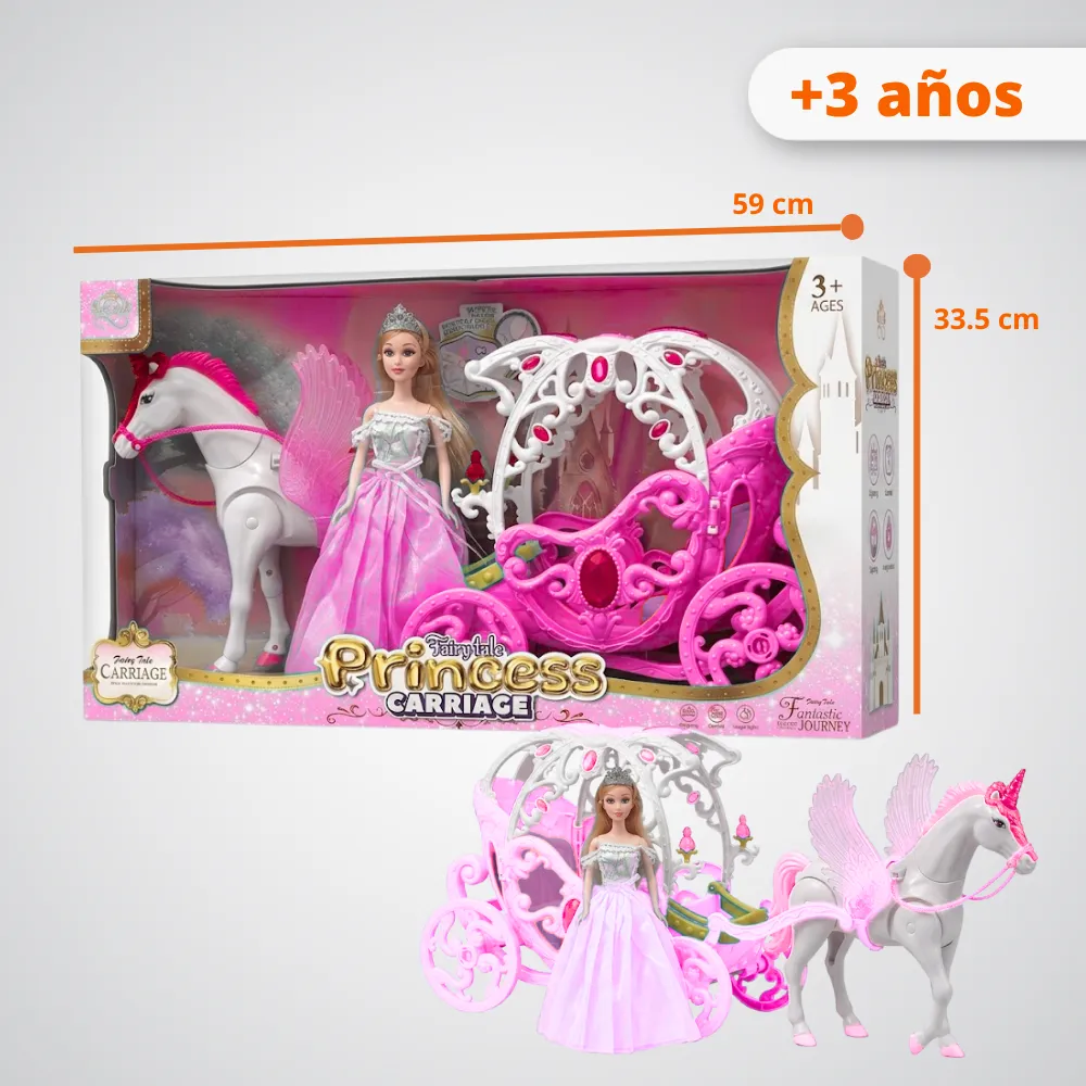 [JGT-GH2-3235392] Juguete Set BarbyDoll Con Carrusel 3235392