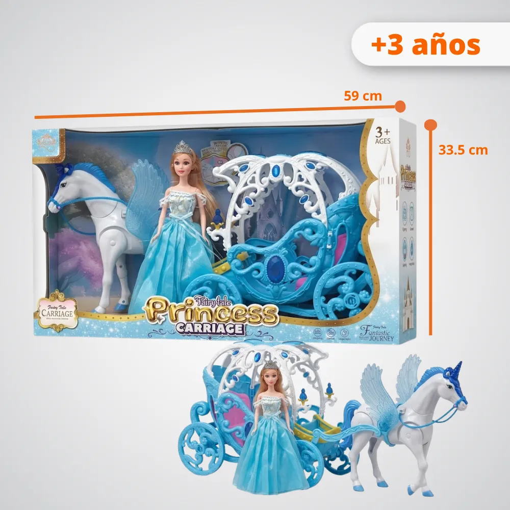 [JGT-GH2-3235436] Juguete Set BarbyDoll Con Carrusel 3235436