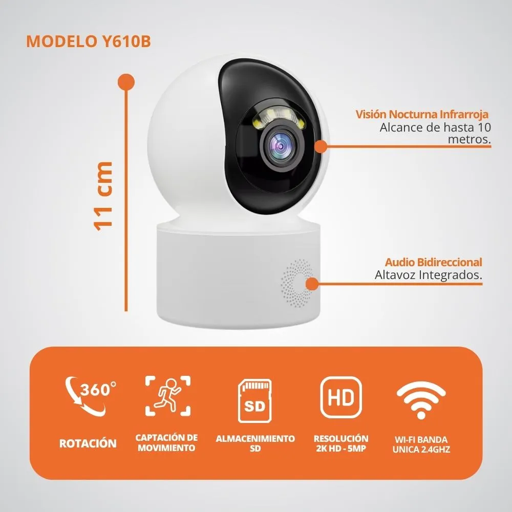 Camara De Seguridad Wifi Domestica