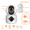 Camara De Seguridad Wifi Domestica Doble Camara