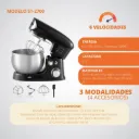 Batidora Pedestal Profesional 3L 12 Vel 300W Planetaria