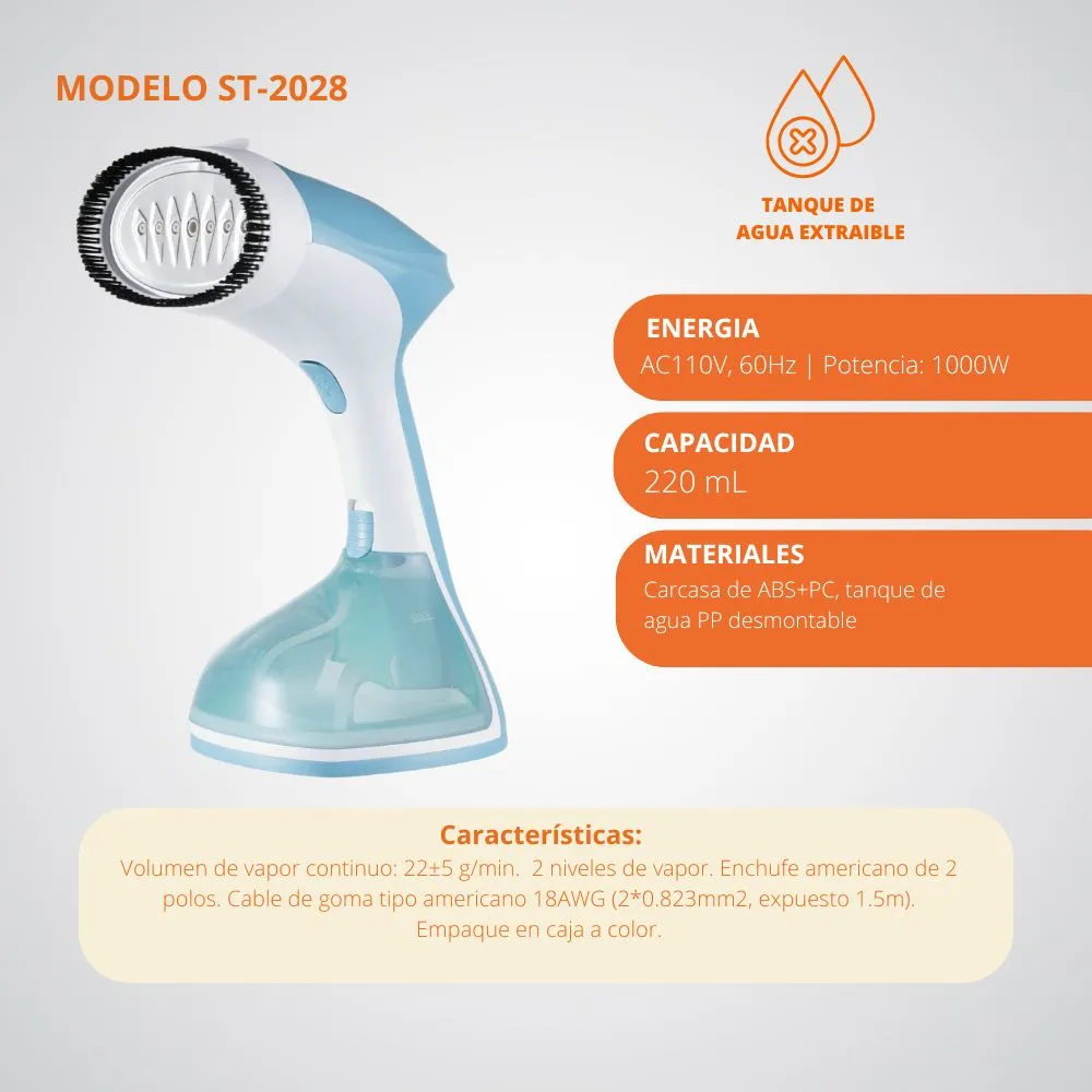 [35-GH2-157] Plancha Vaporizador De Mano Winning Star 1000W